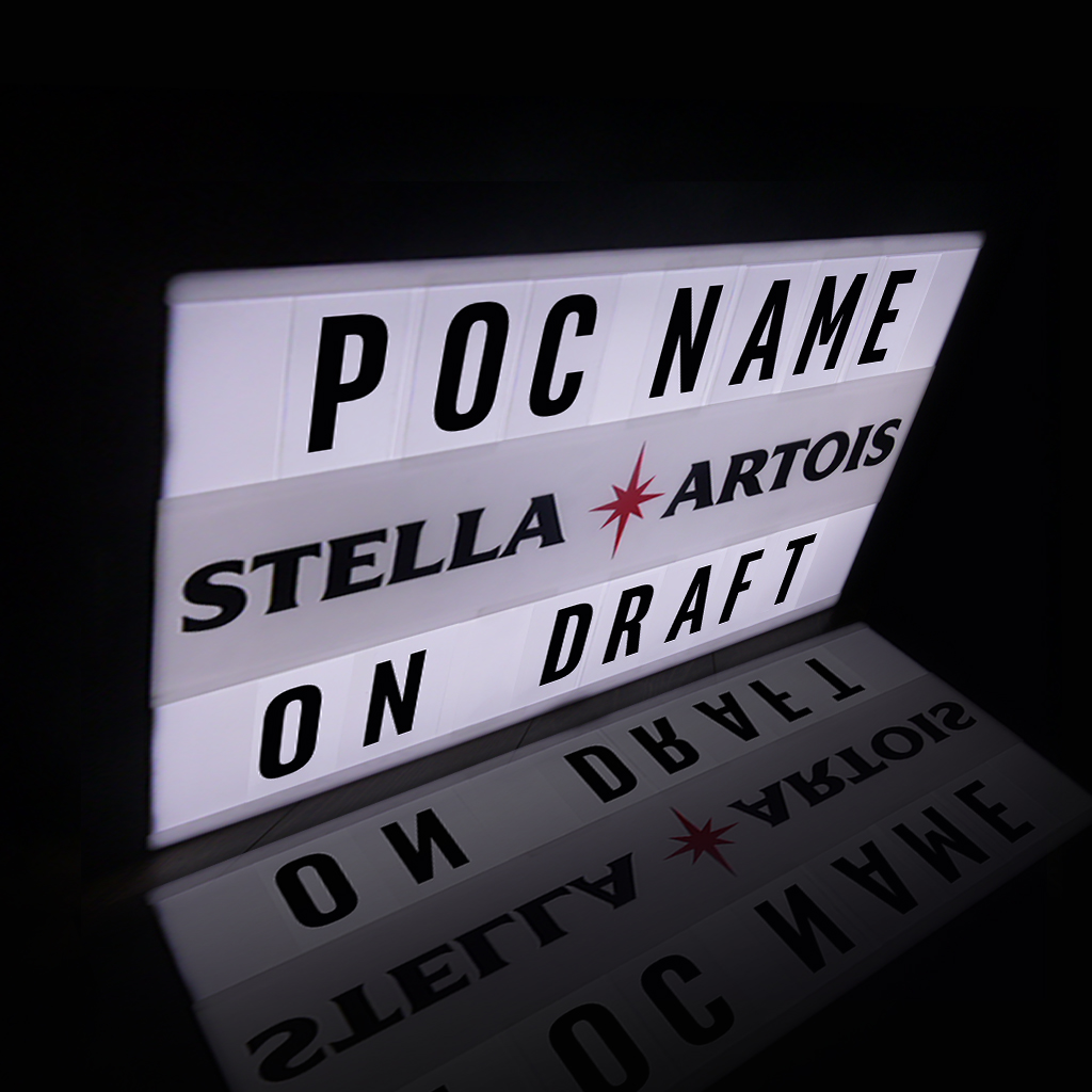 Stella Artois Letter Light Box (1 pc)
