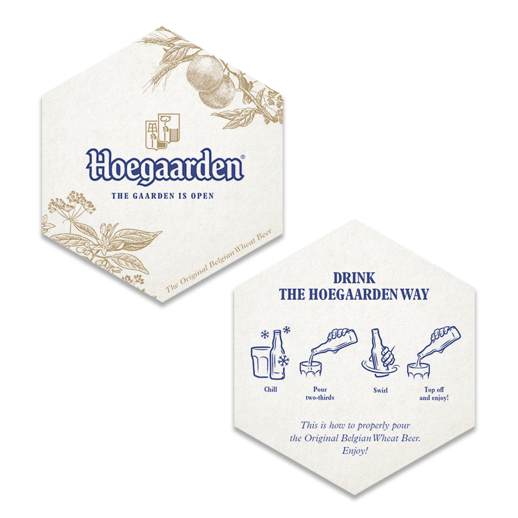 Hoegaarden Coaster New Design (packs of 1000pcs)
