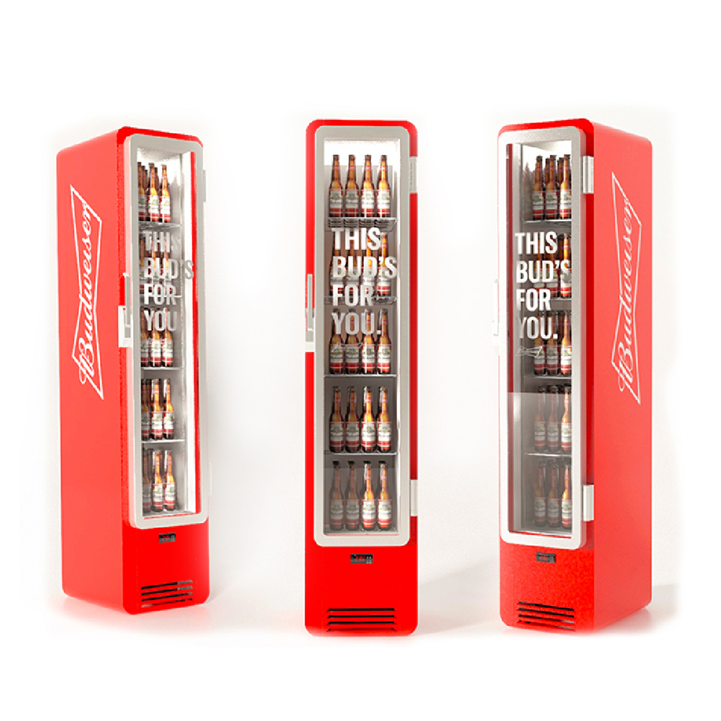 Budweiser Slim Fridge